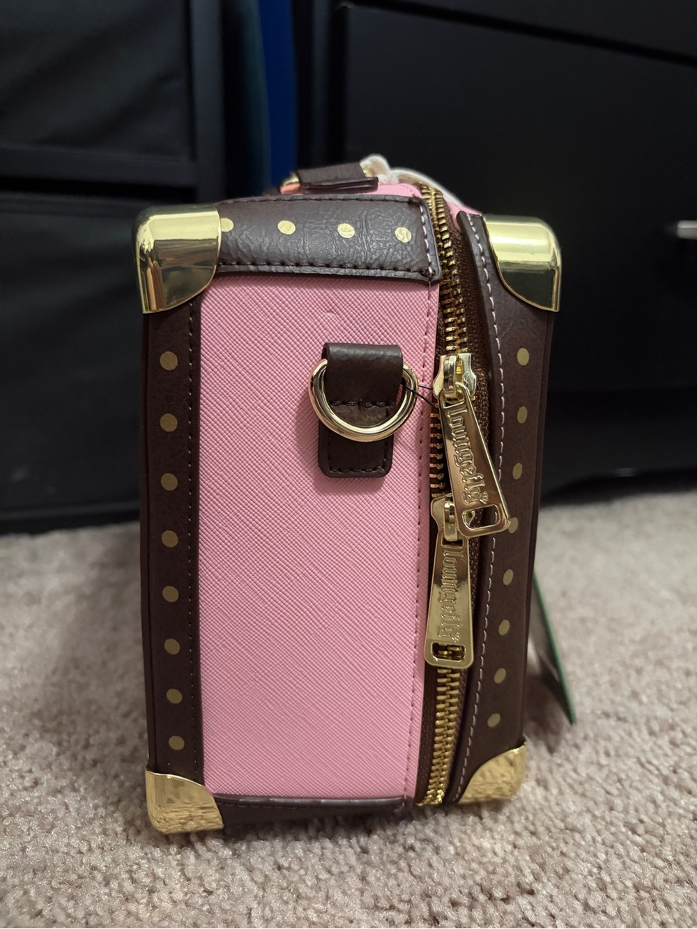 Loungefly Wicked Glinda's Luggage Trunk Crossbody Bag NWT - Picture 3 of 9